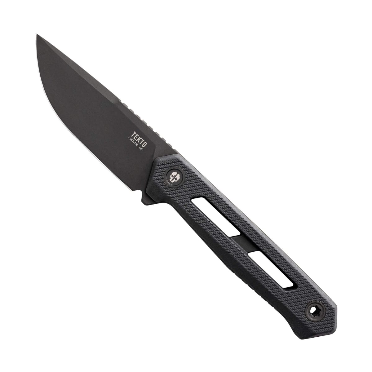 Tekto X1 Black MagnaCut Drop Point Blade Black G10 Handle Black Accents Fine Edge Fixed Knife X1R-G10BK-MCBK1-A1 - Main Image