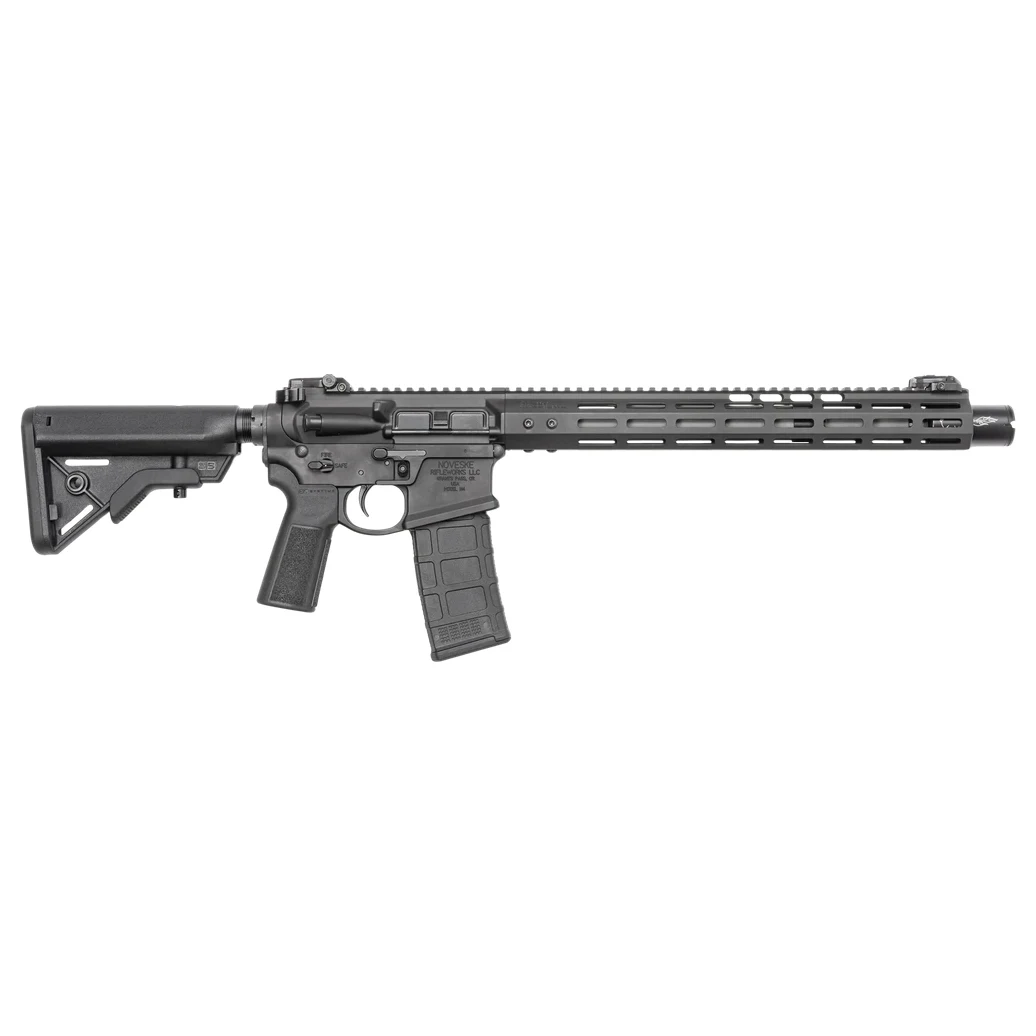 Noveske N4 Infidel Lo-Pro 5.56mm 1/2x28 1:7 SS 13.7" Bbl Pinned KX3 NSR-15 M-LOK Love Handle NSS Trigger Bravo Stock Type 23 Grip Black Rifle 2000711 - Main Image