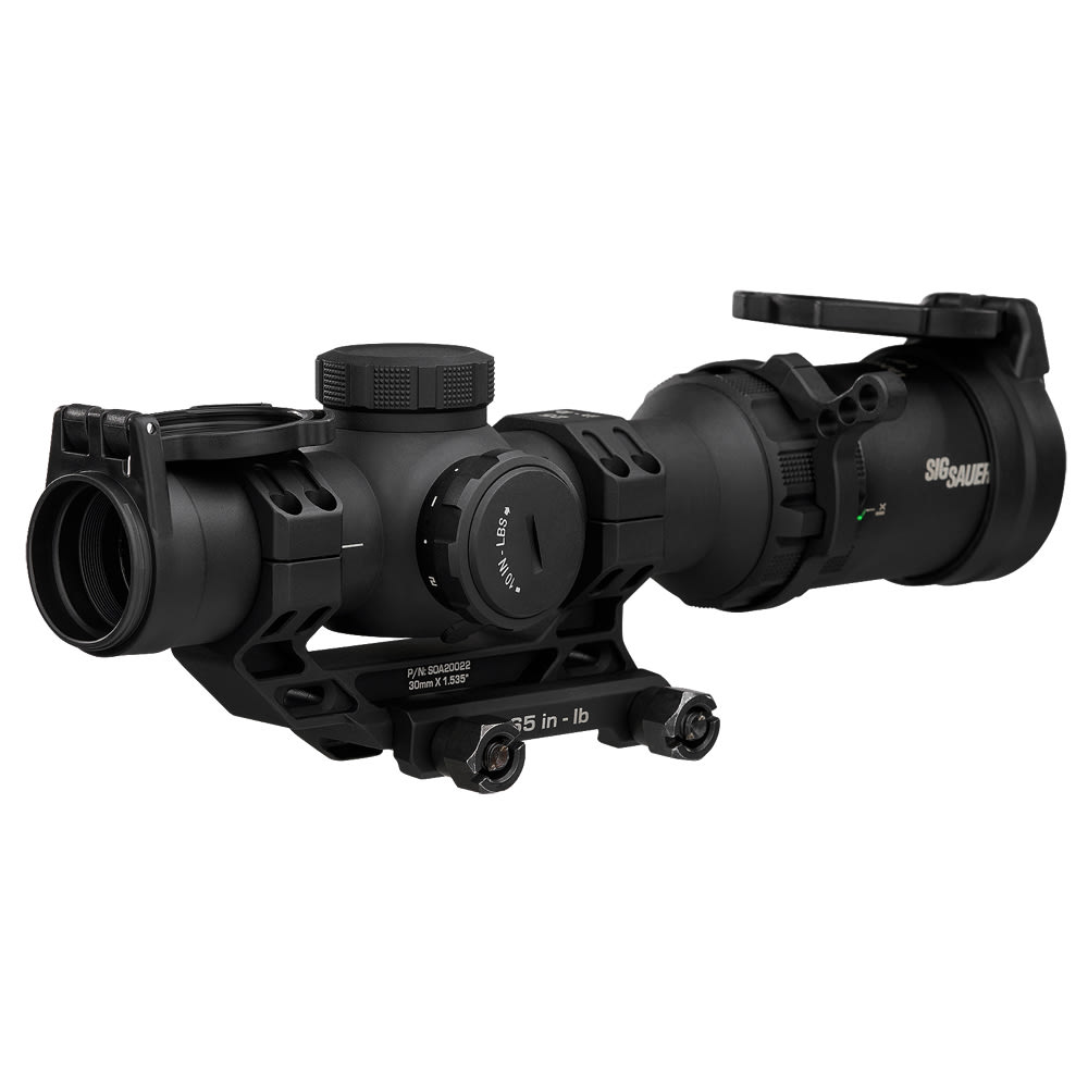 Sig Sauer Tango-MSR 1-8X24mm 30mm SFP Illuminated Bdc-8 Reticle 0.5 MOA Capped Black Compact Scope w/1.535 Mount SOTMC81000