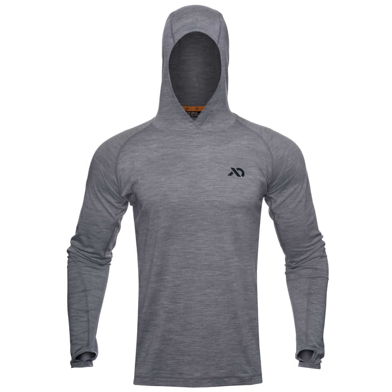 First Lite Men's Wick Hoody Heather Grey XL MTWHDHGXL