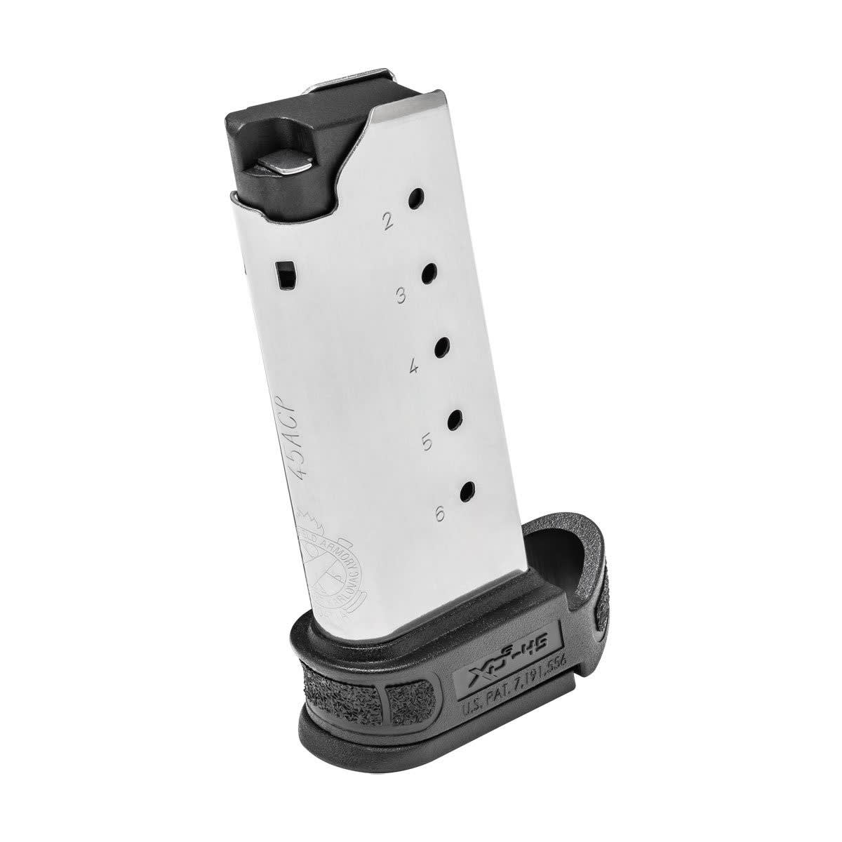 Springfield Armory XD-S Mod.2 .45 ACP 6rd Magazine w/Black Sleeve XDSG5006 - Main Image