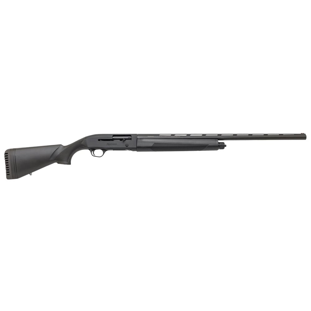 Mossberg Maverick SA Black 12ga 28" Bbl Accu-Choke Fiber Optic 3" Chamber 5+1 Matte Blue Synthetic Forend Adj Stock Autoloading Shotgun 33002