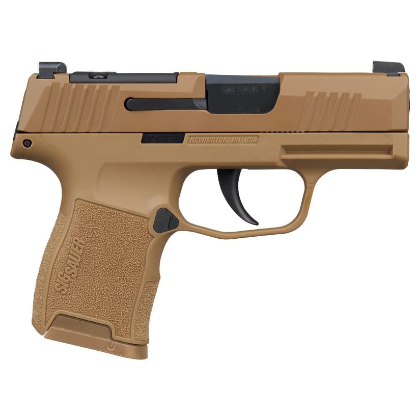 Sig Sauer P365 9mm 3.1" Bbl Striker X-Ray 3 Optic Ready Polymer Grip Coyote Pistol w/(2) 10rd Mags 365-9-CXR3P - Main Image