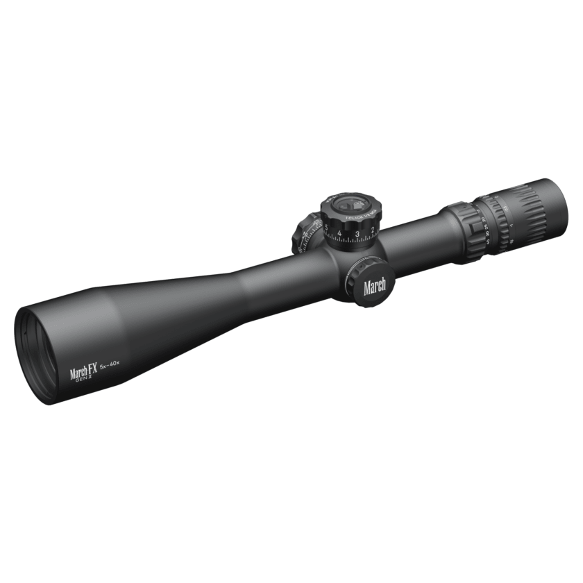 March FX Tactical Gen II 5x-40x56 FMA-2 Reticle 1/8 MOA FFP Riflescope D40V56FMA8-G2-FMA-2