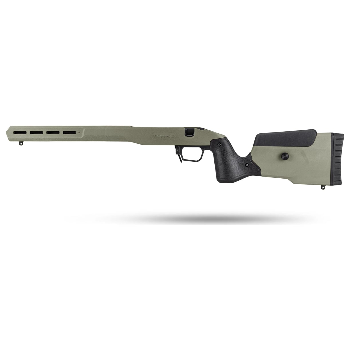 MDT ODG Field Stock Ruger American SA LH OD Green Chassis 108638--ODG