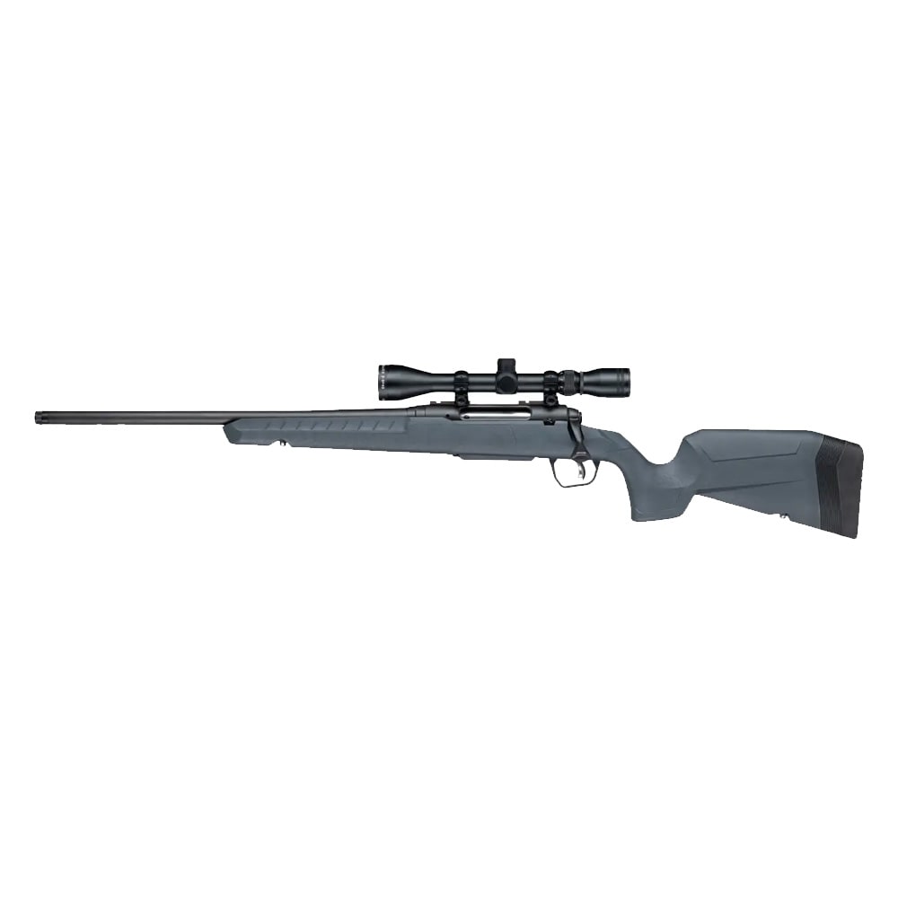 Savage Arms G4 Axis 2 XP Gray LH 5.56 NATO 1:7" 1/2x28 20" Heavy Sporter Bbl Carbon Steel/Synth Matte BLK Rifle w/3-9x40 BDC Scope 33195 - Main Image
