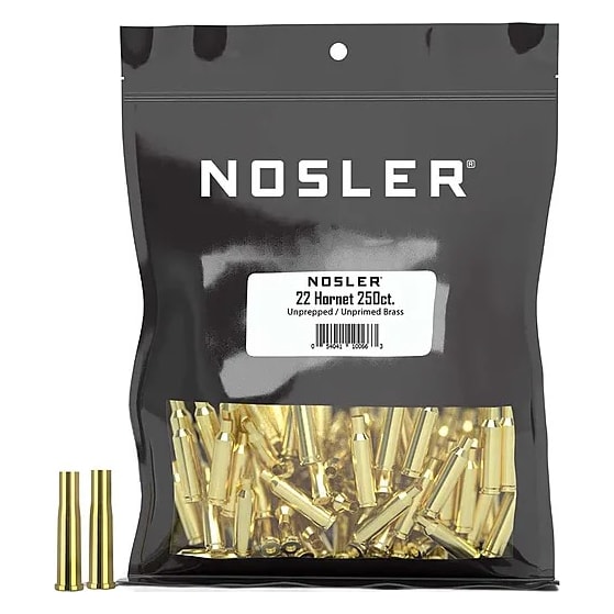 Nosler Brass - 22 Hornet (250ct) Bulk Brass Bag 10066