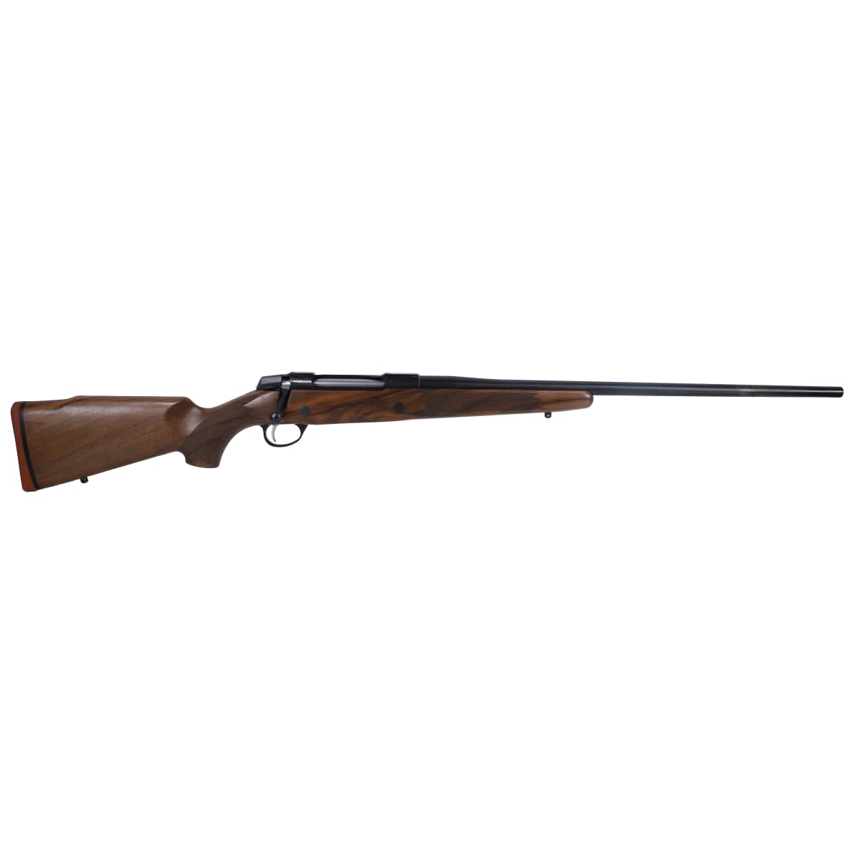 Sako 90 Hunter Blued Steel 223 REM No Sights 22.4 BBL 1:12 TPI RH Std Trig 6RD Wood / Oiled Brown J04802