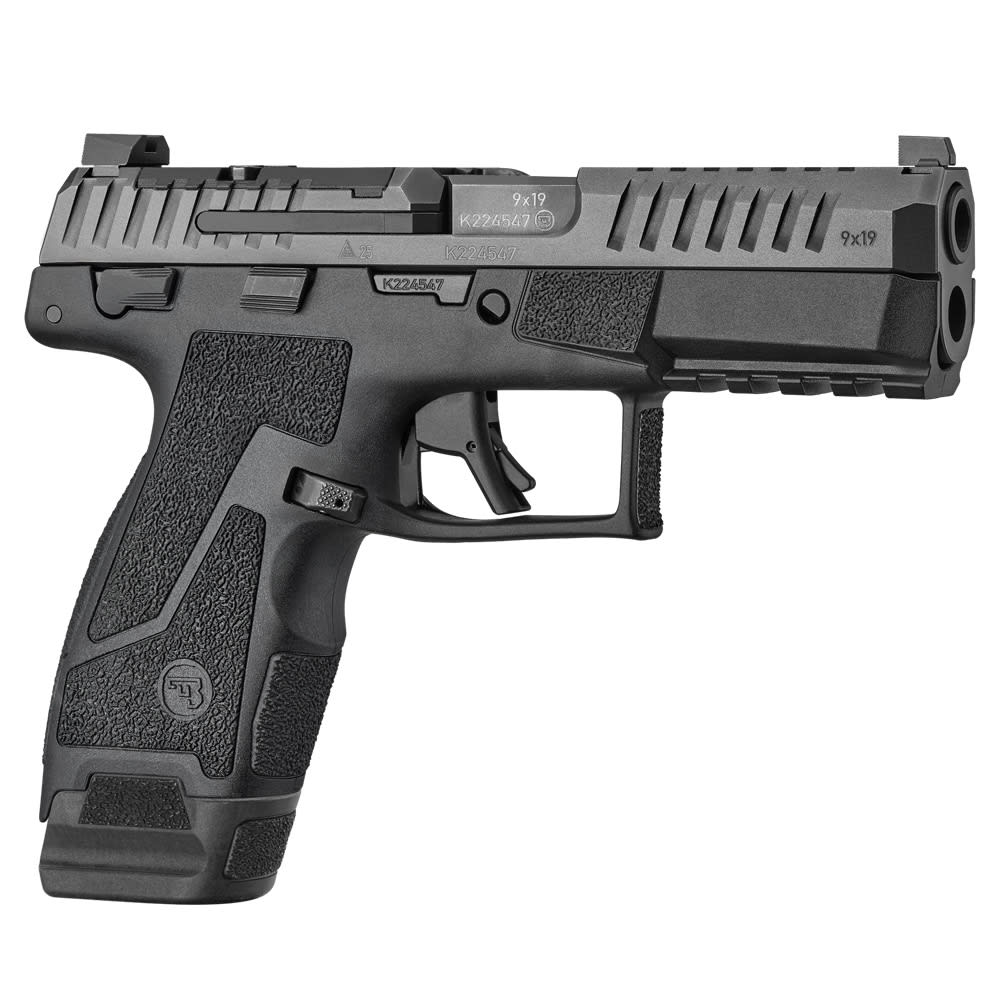 CZ Duty 4.0C 9mm 4" Bbl OR H3 Night Sights Manual Saftey Ambi Slide Stop/Mag Catch Poly Frame & Grip Black Pistol w/(2) 17rd Mags 95099 - Main Image