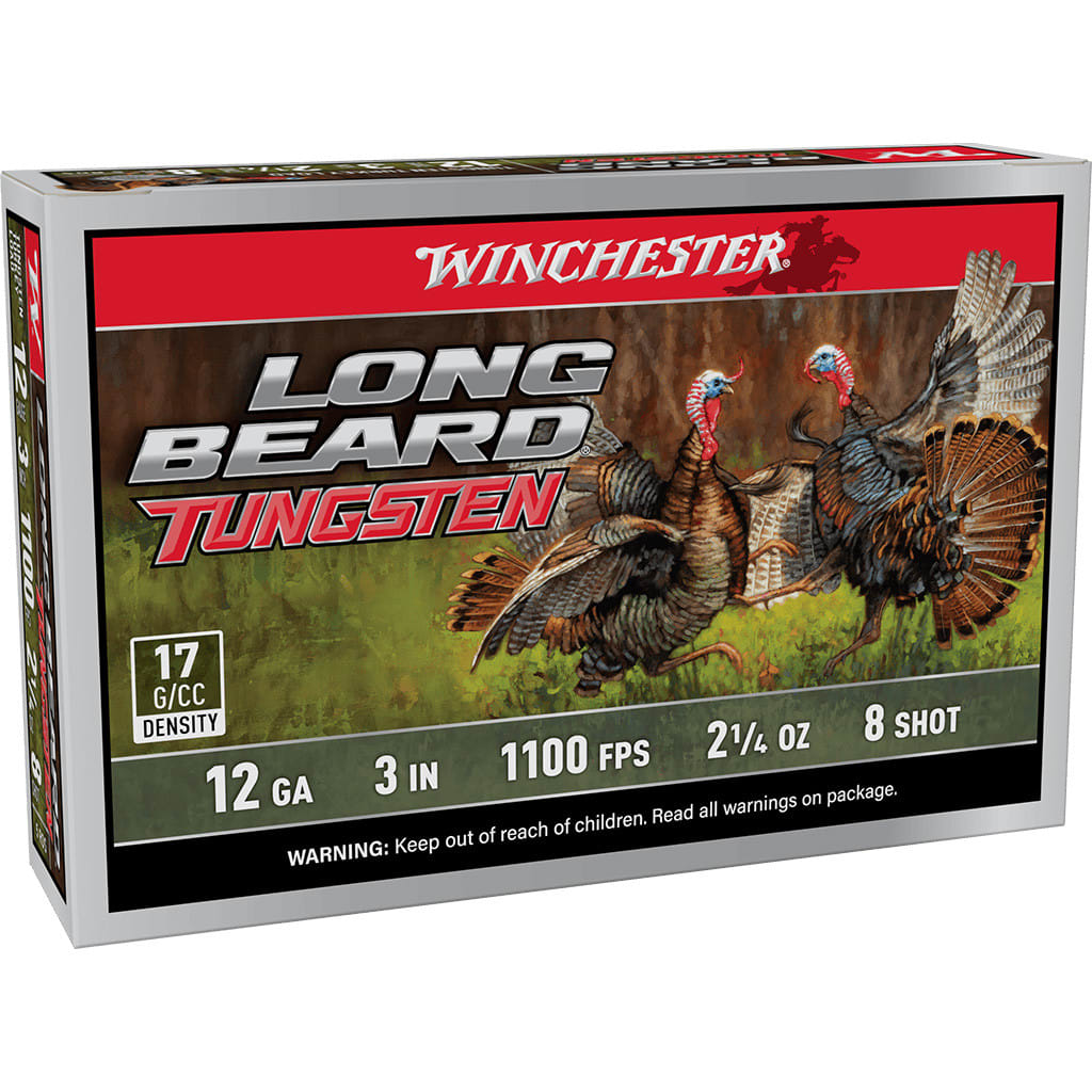Winchester 12 ga 3" #8 Long Beard TS17 2-1/4 oz Case of 50 Shells LBT1238-CASE - Main Image