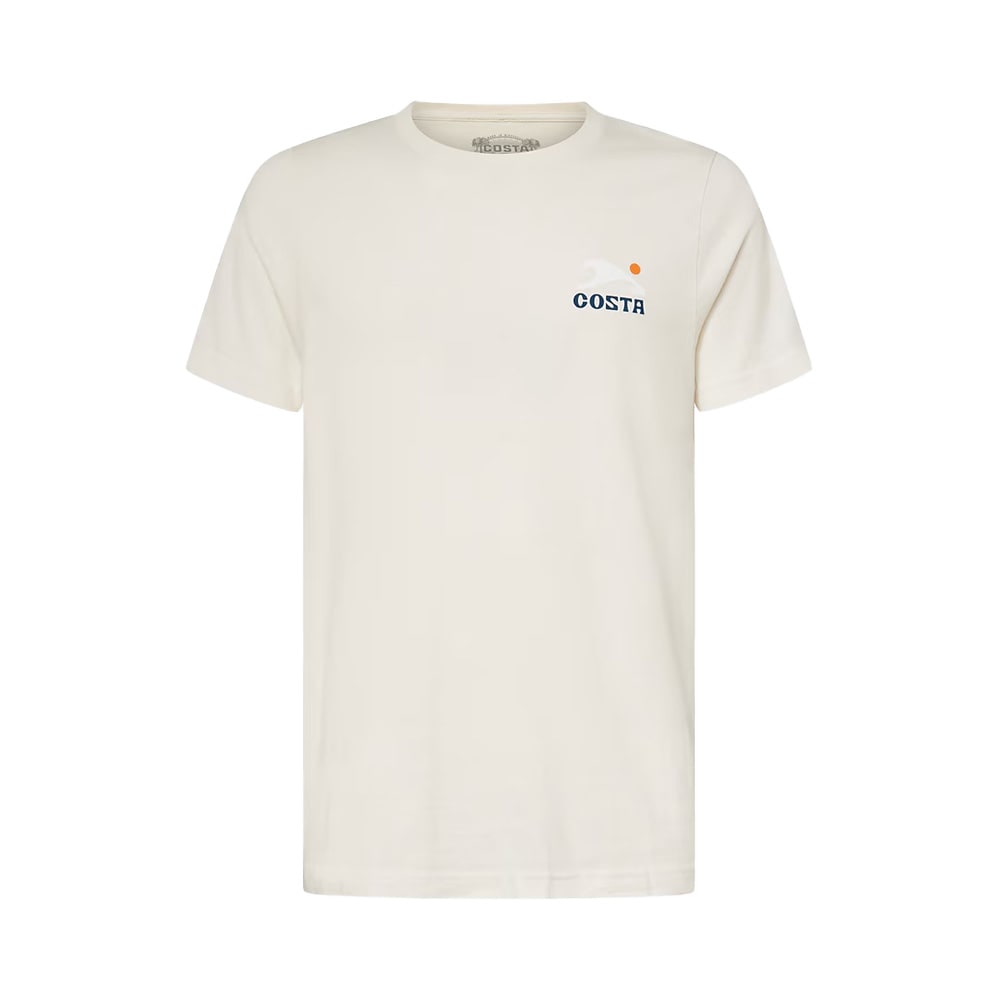 Costa Del Mar Lifestyle CTN T18 - Costa Shorline T-Shirt Mens Vintage White FQA401372-162 - Main Image