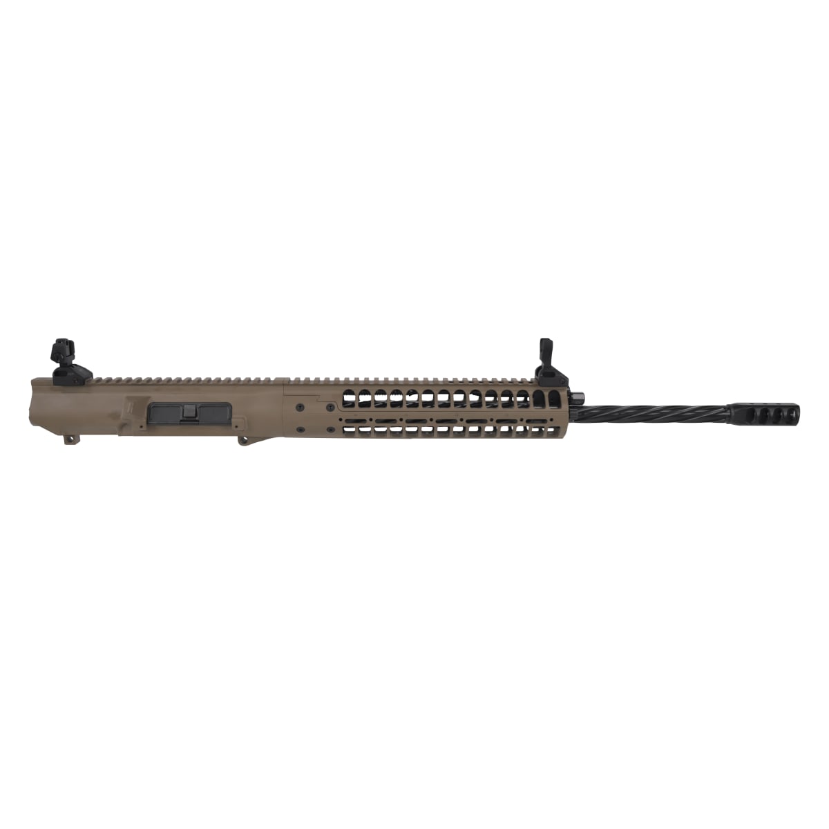 LWRC REPR MKII 7.62mm NATO 20" 1:10" 5/8x24 Spiral Fluted Bbl FDE CA Compliant Complete Upper Receiver REPRMKIIU7CKF20SC