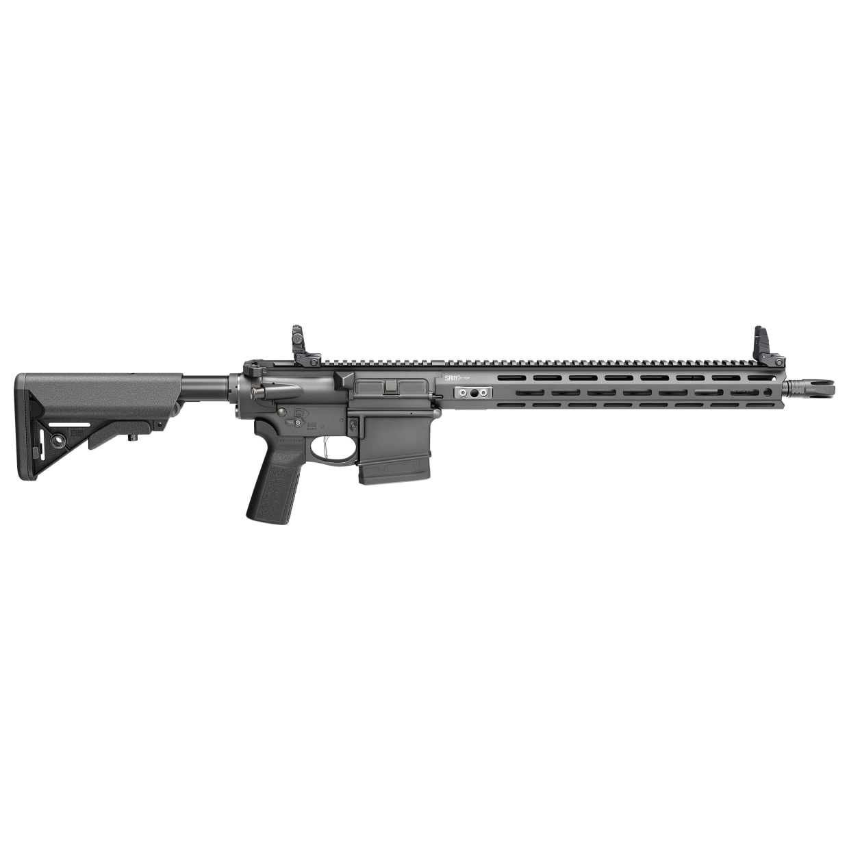 Springfield Armory Saint Victor .308 Win 16" Bbl Black Rifle w/ B5 Stock, Flip-Up Sights, 1x10rd Mags STV916308BLC-V2-B5 - Main Image