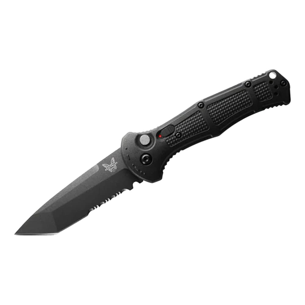 Benchmade Claymore Auto Serrated Tanto Black Knife 9071SBK