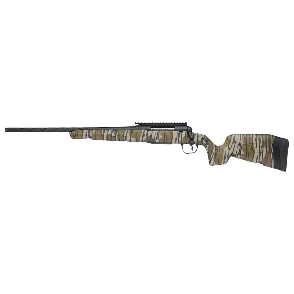 Savage Arms G4 Axis 2 Pro Original Bottomlands LH 5.56 NATO 1:7" 1/2x28 20" Heavy Sporter Spiral Fluted Bbl Carbon Steel/Synth BLK Ink Rifle 33312 - Main Image