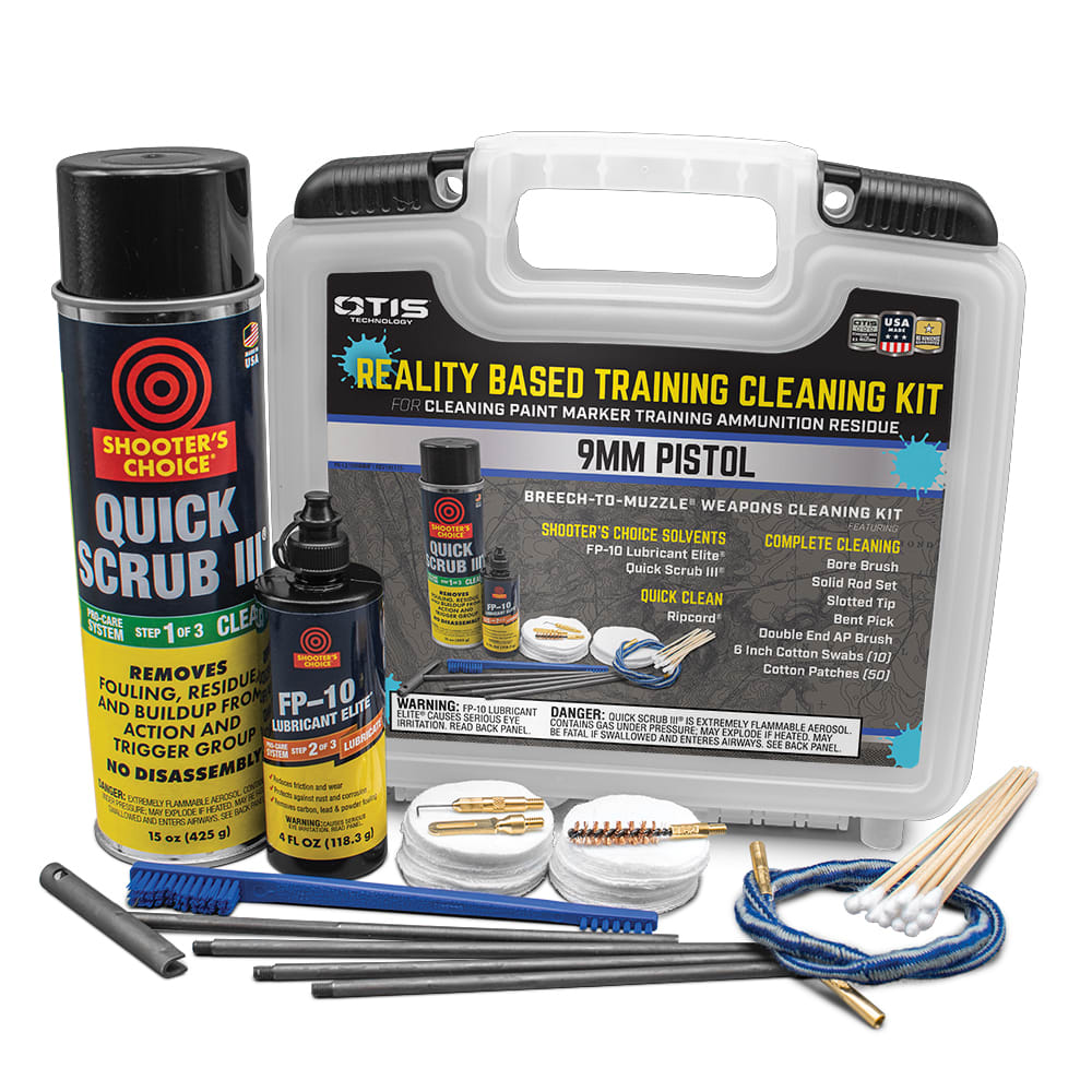 OTIS 9mm Reality Based Training Kit Cleaning Kit LFG-100-9MM