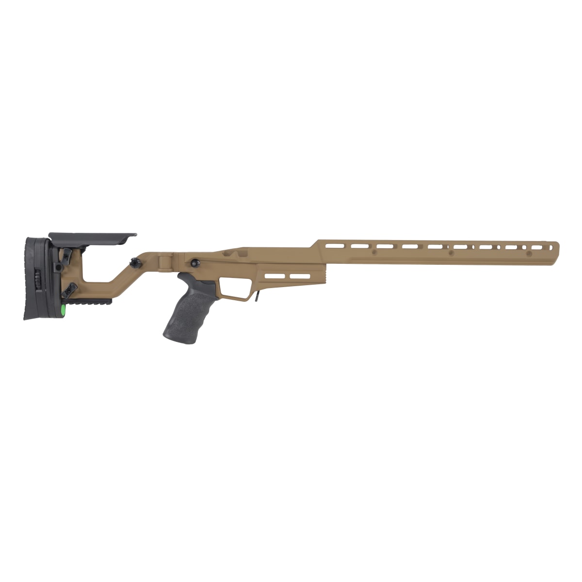 Accuracy International AT-X AICS Remington 700 Short Action Short Chassis M-LOK Dark Earth Folding Stock 30243FO-DE - Main Image