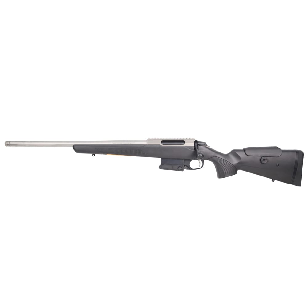 Tikka T3X Ctr Stainless Steel 223 REM NS 20 BBL 1:1/8 5/8x24 TPI LH 10RD Synth ADJ CHK / Black J03583
