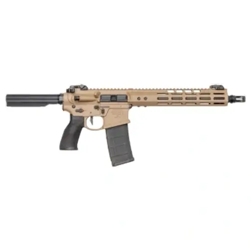 Noveske N4 Commando DDF 5.56mm 5/8x24 1:7 SS 11.5" Bbl Pig Pen FH NSR-10.75 M-LOK Love Handle SD-E Trig Braceless Receiver Ext FDE Pistol 02002698-FDE - Main Image