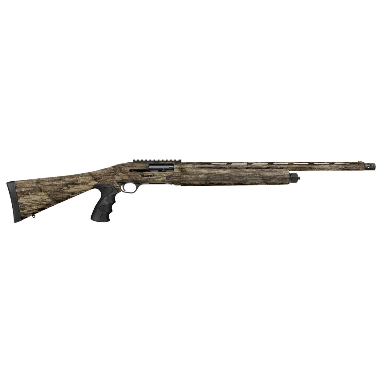 Mossberg Maverick SA 24"Bbl 12ga 5+1 Turkey Shotgun w/3in Chamber, Ext. Turkey Accu-Choke, Synthetic Full Len Stock, Pistol Grip,Realtree Legacy 33009 - Main Image