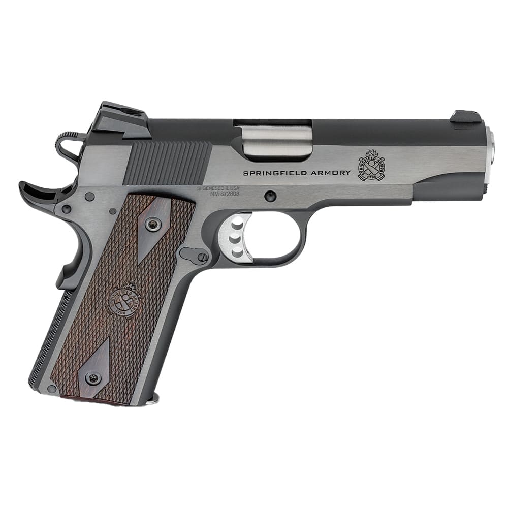 Springfield Armory 1911 Garrison 9mm 4.25" Bbl Blued Handgun w/ Low profile 3-Dot Sights, 1x9rd Mag PX9417 - Main Image