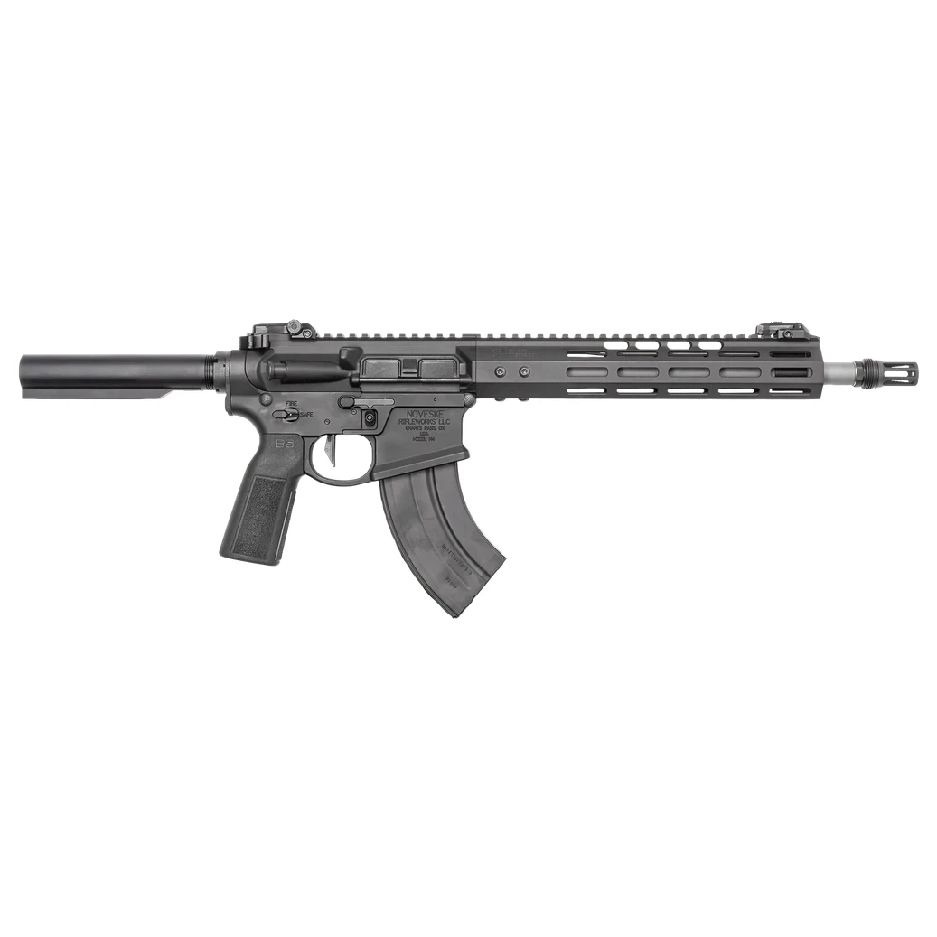 Noveske N4 OG Lo-Pro 6mm ARC 5/8x24 1:7 SS 12.5" Bbl Pig Pen FH NSR-10.75 M-LOK Love Handle SD-E Trigger Braceless Receiver Ext Black Pistol 2001229 - Main Image