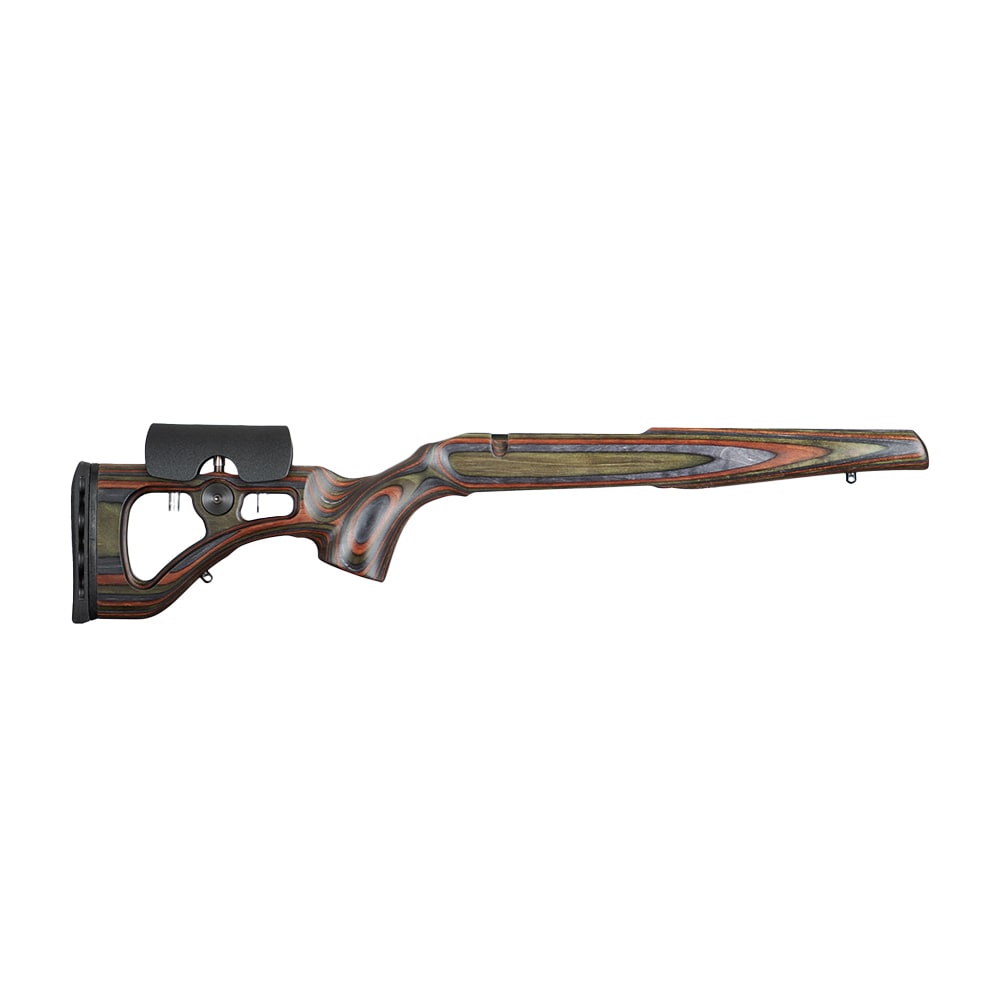 GRS Lightweight Classic Howa 1500 SA Ambidextrous Laser-Engraved Grip Push-Button Adjustable Cheekpiece Oiled Finish Green Mountain Camo 106248
