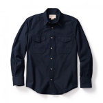 Filson Hunting Shirt Flannel Navy LG 10497