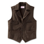 Filson XS Brown LT Wool Western Vest 10422-BR