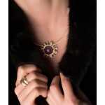Alex Sepkus 18K Silver Diamond and Color Center Stone "Lake City" Pendant