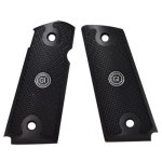 Guncrafter Aluma-Grips Black Slim Officers w/ GI logo GI-AG-C-001