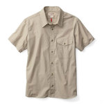 Filson S/S Feather Cloth Shirt Desert Tan LG 10491