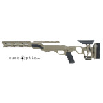 Cadex Field Tactical Chassis Hybrid Tan/Black with Skeleton Buttstock Tikka T3 LA STKFT-T3M-RH-LA