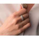 Alex Sepkus Platinum and Diamond Ring