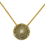 Alex Sepkus 18K Diamond "Shield" Pendant