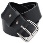 Filson 38 Black/Stainless 1.5" Leather Belt 63202001214