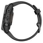 Garmin epix Pro Sapphire 42mm Carbon Gray DLC Titanium Smartwatch w/Black Band 010-02802-14