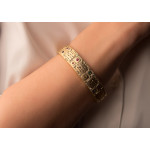 Alex Sepkus 18K Sapphire and Diamond "Notes" Cuff Bracelet