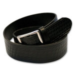 Filson 30 Black Basket Weave Leather Belt 30039