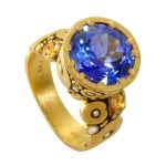 Alex Sepkus 18K and Diamond & Tanzanite "Orchard" Ring