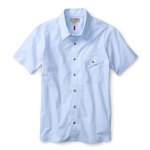 Filson S/S Feather Cloth Shirt Light Blue LG 10491