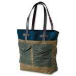 Filson MD Navy/Dark Tan Tall Tote FIL-70085-YT