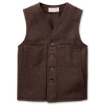 Filson 36 Brown Mackinaw Wool Vest FIL-10055-BR