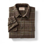Filson Vintage Flannel Work Shirt BrownChGrn L FCO-015011 FIL-10689-BrownChGrn-L