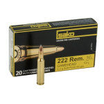 Sako 222 Rem 50gr Gamehead Rifle Ammunition