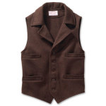 Filson SM Brown Mackinaw Western Vest FIL-10057-BR