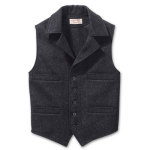 Filson SM Charcoal Mackinaw Western Vest FIL-10057-CH