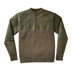 Filson Henley Guide Sweater Peat Green MD 10692