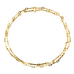 Alex Sepkus 18K and Diamond "Box" Chain Necklace