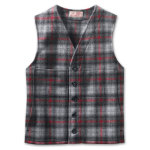 Filson 36 Gray/Multi Mackinaw Wool Vest FIL-10055-GM